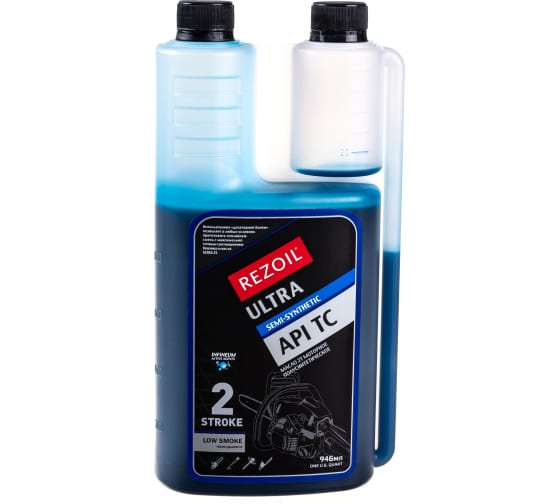 Масло REZOIL ULTRA 2-т.(ДОЗАТОР) п/синт. API TC 0,946 л (12 шт/кор) 384 шт/пал