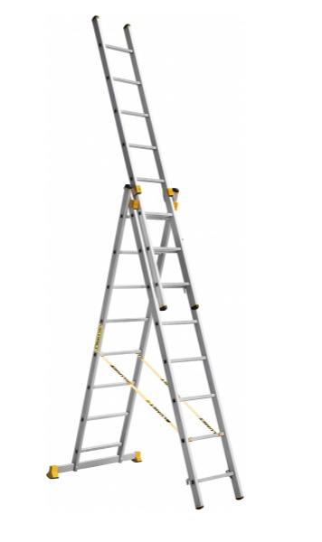 Лестница Алюмет 3* 8 алюминиевая (9308)