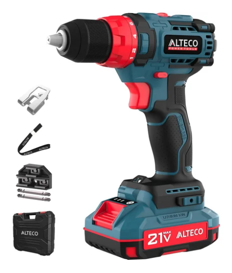 Бесщеточная аккумуляторная дрель шуруповёрт CD 21-45 BL ALTECO