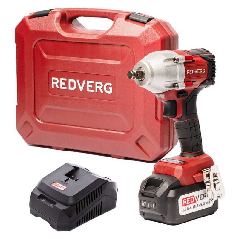 Гайковерт аккумуляторный ударный бесщеточный REDVERG RD-IW18BL-500K/U