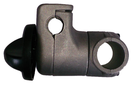 Крепление руля универсально-поворотное бесключевое. Поставл. с резинкой d-28 штанга