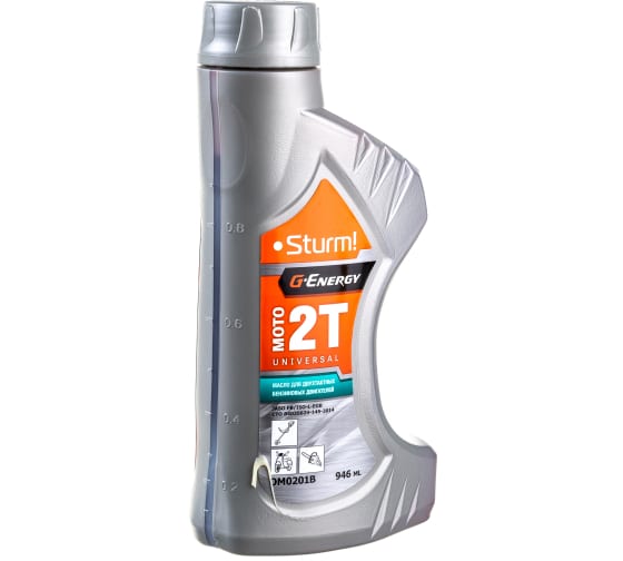 Масло 2 тактное минеральное Sturm OM0201B G-Energy Universal Moto 2T, 1л