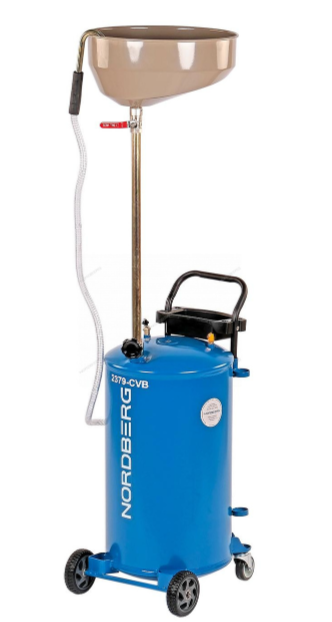 Установка для сбора масла пневматическая, 65л, синяя