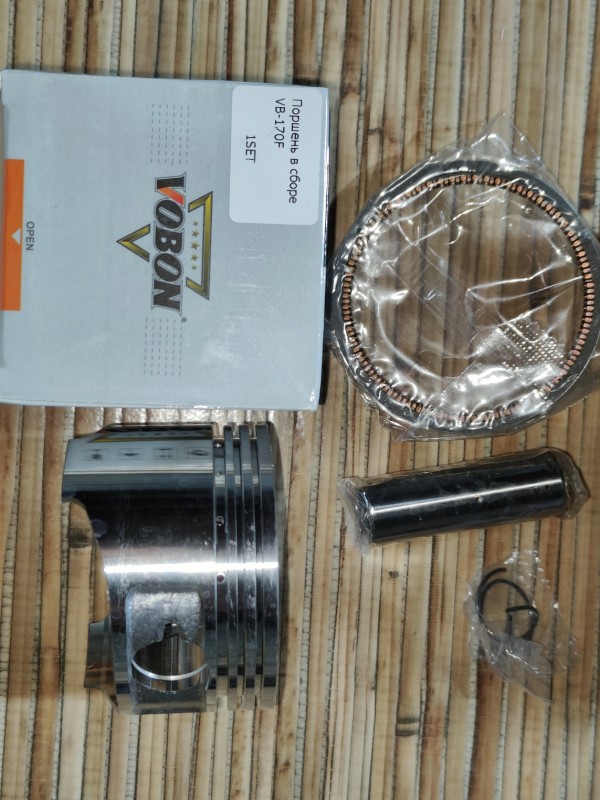 Поршень двигателя 170F с кольцами VOBON