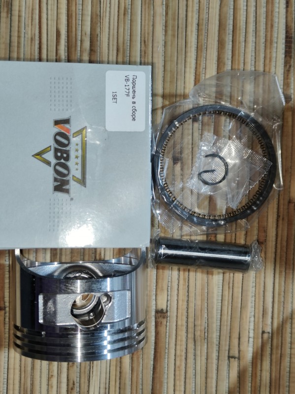 Поршень двигателя 177F с кольцами VOBON