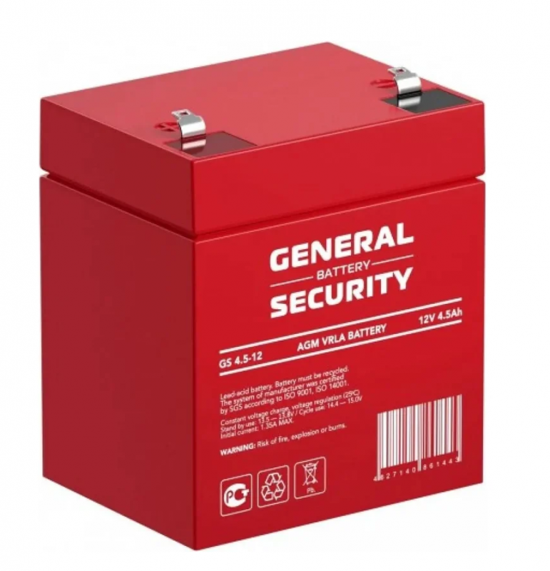 Аккумулятор GSL45-12 GENERAL SECURITY