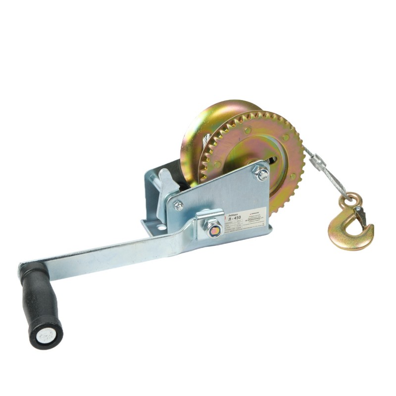 Лебедка ручная барабанная Калибр Л- 450
