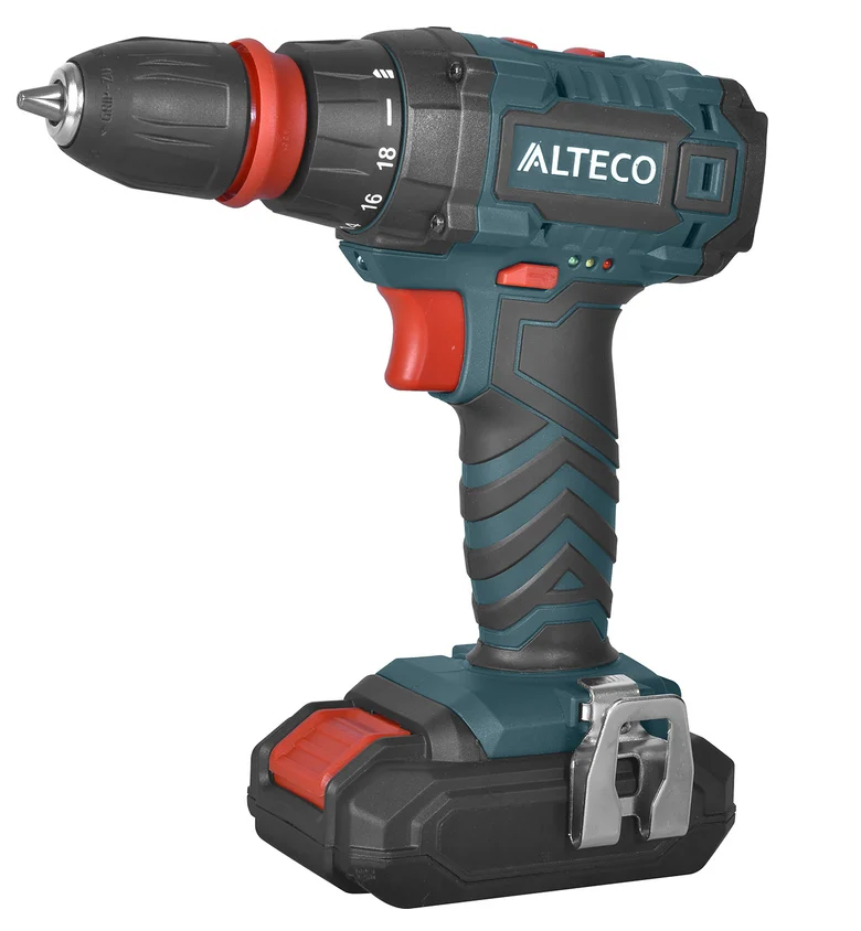 Аккумуляторная дрель шуруповёрт со съемным патроном ALTECO CD 2110F Li X2