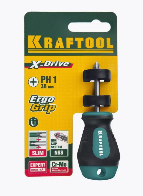 KRAFTOOL Х-Drive PH1x38, Отвертка (250072-1-038)