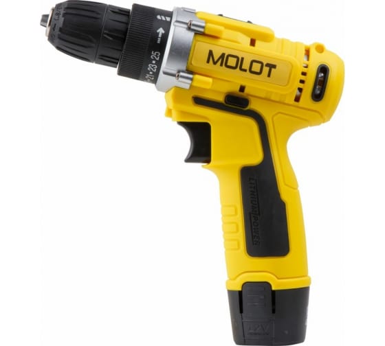 Аккумуляторная дрель-шуруповерт MOLOT MBD 1213-1 Li